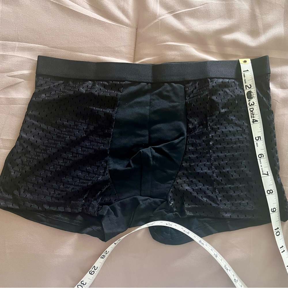 4 Men's Boxer Briefs in Black, Gray, Blue & Burgundy